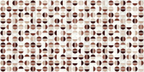 Coffee abstract and seamless pattern. Vector pattern for a print on a coffee theme. Stylish illustration and wallpaper design. Pattern and packaging, textiles and interior elements, seamless print.