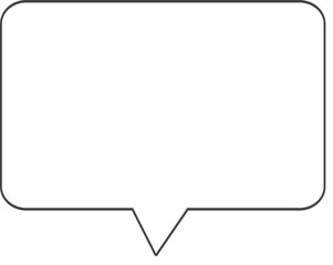 white text box, conversation bubble, speech bubble decoration