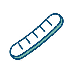 bread icon vector design template in white background