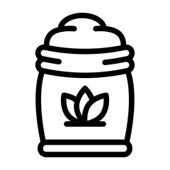 fertilizer line icon illustration vector graphic