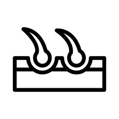 skin line icon illustration vector graphic