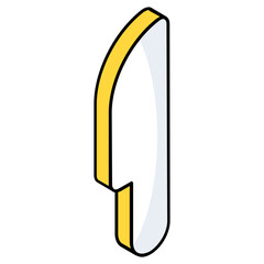 Modern design icon of knife 
