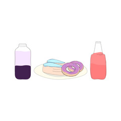set of doodle hand drawn . vector illustration