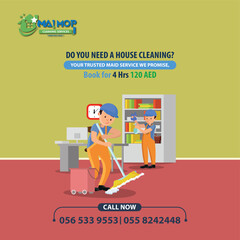 Cleaning service with professional equipment during work An employee of a professional cleaning service in overalls washes the glass of the windows of the facade of the building.