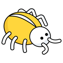 A perfect design icon of bug