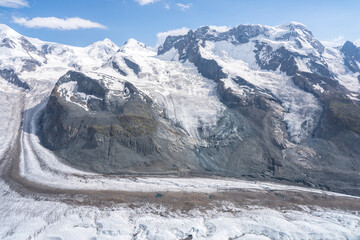 Glacier at the Matterhorn in Switzerland