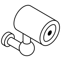 A perfect design icon of cctv camera 