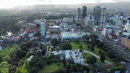 Fototapeta na wymiar Adelaide City Aerial Drone Views