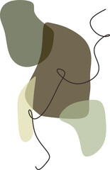 minimalist vector illustration. abstract painting design for wall decoration