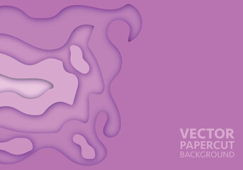 Vector of background colorful paper cut shapes. 3D abstract paper art style, design layout for business presentations, flyers, posters, prints, decoration, cards, brochure