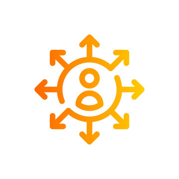 outsorcing gradient icon