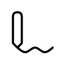 pen icon, pencil icons, simple pen icon with line