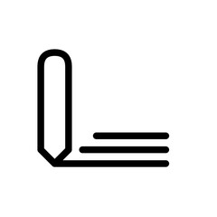 pen icon, pencil icons, simple pen icon with line