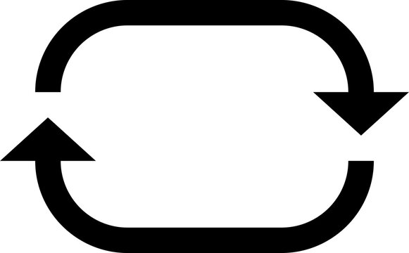 Recycle icon arrow symbol. Recycling cycle sign. Recycled logo, png illustration