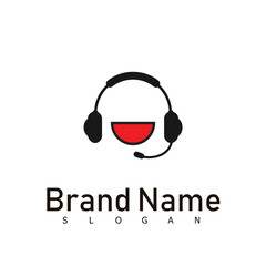 headphone logo chat technology people logo music symbol