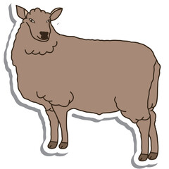 Aesthetic Cute Sticker Cute Brown Sheep Bullet Journal