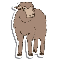 Aesthetic Cute Sticker Cute Brown Sheep Bullet Journal