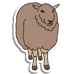 Aesthetic Cute Sticker Cute Brown Sheep Bullet Journal