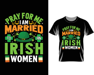 St Patrick's day t shirt design vector