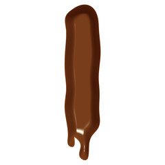 Chocolate Flow Effect Alphabet.