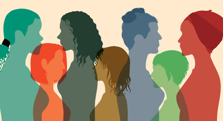 A social network community for women. Women and girls who talk to each other in a monochrome side group. Developing female friendships and sharing cultural differences.