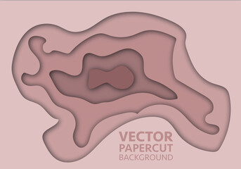 Vector of background colorful paper cut shapes. 3D abstract paper art style, design layout for business presentations, flyers, posters, prints, decoration, cards, brochure