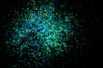 Blue glitter lights grunge background glitter defocused abstract. 