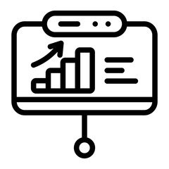 presentation line icon