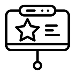 presentation line icon