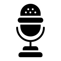 microphone glyph icon