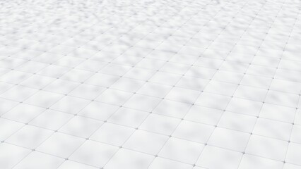 Fototapeta na wymiar white tile floor background wallpaper 3d illustration design