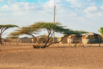Traditional houses at Marsabit County, Kenya