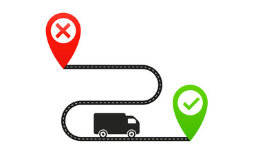 We moved, address navigation, apartment design, office relocation changed, Relocation. Changed address. Vector illustration