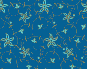 Obraz premium Seamless Gold Foil Design with Background