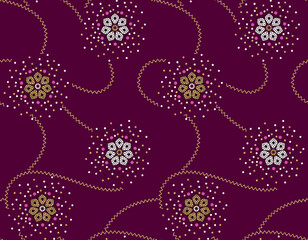 Seamless Gold Foil Design with Background