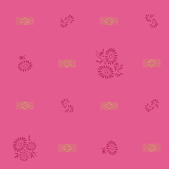 seamless Geometrical Golden Foil Design with background