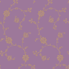 seamless Geometrical Golden Foil Design with background