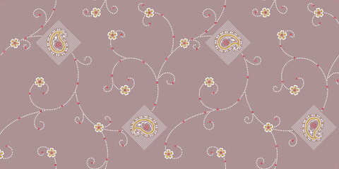 seamless Geometrical Golden Foil Design with background