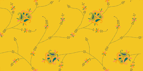 seamless Geometrical Golden Foil Design with background