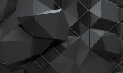 Tech background with geometric shapes textures 3D patterns.	
