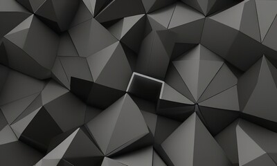 Tech background with geometric shapes textures 3D patterns.