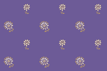 seamless Geometrical Golden Foil Design with background