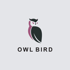 Simple and Modern owl Logo for company