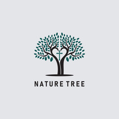 Beautiful  tree design. Logo vector illustration