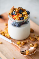 yogurt with fruits and granola