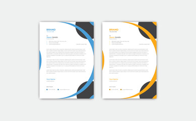 Business style letterhead template design Vector Template For Your Project in Abstract style design.