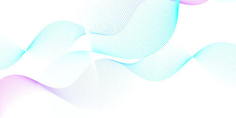 Abstract white paper wave background and abstract gradiant and white wave curve lines banner background design. Vector illustration. Modern template abstract design flowing particles wave.