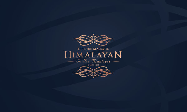 Himalayan Spa Massage Wellness Logo Vector