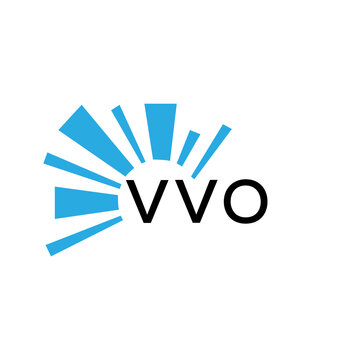 VVO letter logo. VVO blue image on white background and black letter. VVO technology  Monogram logo design for entrepreneur and business. VVO best icon.
