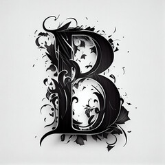 A abstract illustration of a Letter B on a white background